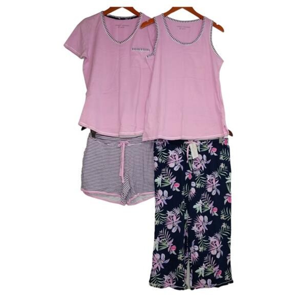 Carole Hochman Other - Carole Hochman Women's  Ladies' 4-Piece Pajama Set (Blue/Purle, Small)